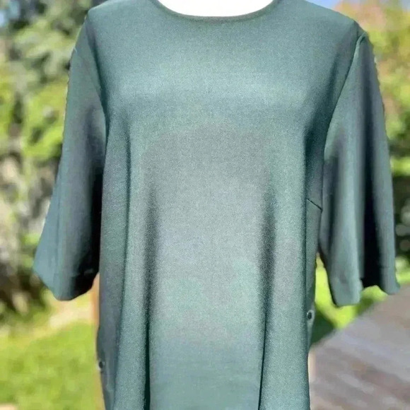 🧨By Malene  Birger Green Boxy Fall Top Business Casual🧨 - Picture 14 of 15